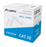 Lanberg LCS5-11CU-0305-S kabel sieciowy Szary 305 m Cat5e S/FTP (S-STP)