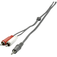 SpeaKa Professional SP-1300360 Audio-Kabel 2 m 2 x RCA 3.5mm Schwarz