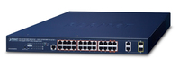 PLANET IPv6/IPv4, 4-Port Managed Gigabit Ethernet (10/100/1000) Power over Ethernet (PoE) 1U Blau