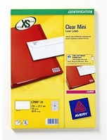Avery L7553-25 self-adhesive label Transparent 1200 pc(s)