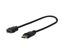 Vivolink PRODPADAPHDMI câble vidéo et adaptateur 0,2 m DisplayPort HDMI Noir