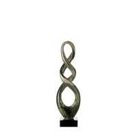 LEONARDO Skulptur Turn 39 cm grau/schwarz