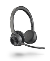 POLY 218478-01 headphones/headset Wireless Head-band Office/Call center USB Type-C Bluetooth Black