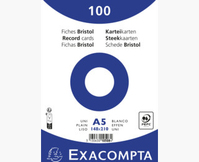 Exacompta 10508E indexkaart Wit