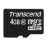 Transcend TS4GUSDC10 mémoire flash 4 Go MicroSDHC NAND Classe 10