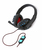 Freestyle Gaming Stereo USB Headset, Flexible Microphone Boom, Soft headband and ear cushions, USB-A, cable 2.3m, Black
