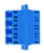 Telegärtner 100007153 glasvezeladapter LC 1 stuk(s) Blauw