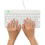R-Go Tools Compact Break Ergonomic keyboard R-Go , compact keyboard with break software, QWERTY (IT), wired, white