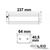 croquis - Transfo 24V/DC :: 100W :: IP65 :: gradable