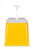 Pump-Soßenspender, HENDI, 2,5L, Gelb, 230x210x(H)250mm Pumpspender für