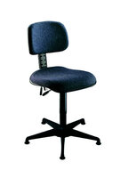 ESD Arbeitsstuhl Modell 6600, Antistatisch, Gleiter, Sitzhöhe 420-550mm,Polster-Sitz groß, Anthrazit