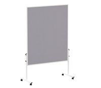 Presentatiebord MAULsolid, vilt/vilt, 150 x 120 cm, grijs