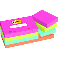 Karteczki samoprzylepne Post-it®, POPTIMISTIC, 38x51mm, 12x100 kart.