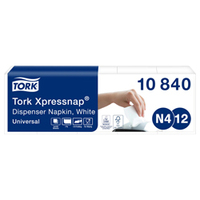 Tork Xpressnap® Spenderserviette 22 x 33 cm Weiß (40 x 200 Stück) Ideal für den herkömmlichen Gebrauch geeignet 1125 / Packung