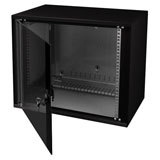 Minkels Wall cabinet MWE 6 U, 60 cm Width, 34 cm Uight, 53 cm depth, black.