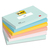 POST-IT® Notes Beachside 76 x 127 mm. Lot de 6 blocs, 100 F. Ass : vert, bleu, jaune, orange, rose.