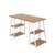 Jemini Soho Desk 4 Angled Shelves 1200x600x770mm Oak/White KF90790
