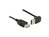 Verlängerungskabel USB 2.0 EASY Stecker A oben/unten gewinkelt an Buchse A, schwarz, 2m, Delock® [83