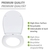 WENKO WC-Sitz Pretty mit Hochglanz-Oberfläche, Toilettensitz mit Absenkautomatik