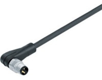 Sensor-Aktor Kabel, M8-Kabelstecker, abgewinkelt auf offenes Ende, 4-polig, 2 m,