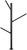 Brezel-/Wurstständer Cornu; 20.6x40.4 cm (ØxH); schwarz; rund