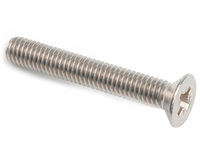 M4 X 10 POZI COUNTERSUNK THREAD ROLLING SCREW DIN 7500M A2 STAINLESS STEEL