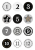 HERMA 15255 Stickers DECOR adventkalender stickers 1-24, zwart Bild 2
