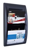 Fast Paper Oversized Quick Fit Wall Display Literature Holder Black
