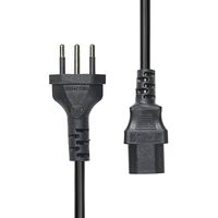 Power Cord Brazil to C13 5M , Black ,