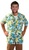 chemise tahiti hawaï beige & bleu taille l-xl