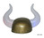 casque de viking gaulois avec 2 grandes cornes lumineuses led