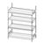Hazardous goods shelving for small containers, for water hazardous media