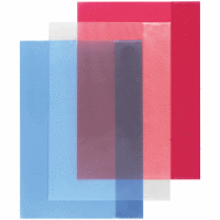 Heftumschlag A4 PP transparent 3 Farben VE=3 Stück