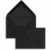 Briefumschläge 125x176mm (DIN B6) 100g/qm gummiert VE=100 Stück schwarz