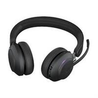 Evolve2 65 MS Stereo - Headset - on-ear - Bluetooth - wireless - USB-A - noise isolating - black - Certified for Microsoft Teams