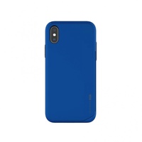 Hana Wing műanyag hátlap, kártya tartóval, iPhone XS, Kék