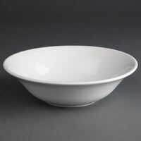 Athena Hotelware Oatmeal Bowls in White Porcelain 150(�) mm 6" 12 pc