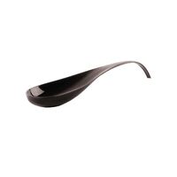 Araven Curved Tasting Spoon in Black - Reusable - 100% recyclable - 20x40mm