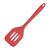 Kitchen Craft Silicone Flexible Slotted Turner in Red Dishwasher Safe - 31cm