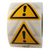 Warnschild, 100 mm, Achtung, W001, ASR A1.3, DIN EN ISO 7010, Polyethylen, 1.000 Warnaufkleber