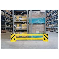Racking end frame protectors with side protection