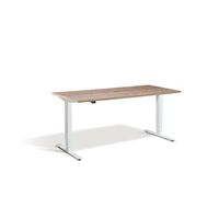 Adjustable height desk with dual motor