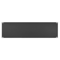 Stalflex rack szekrény takaró panel 3U 19" fekete (RP19-3U-B)