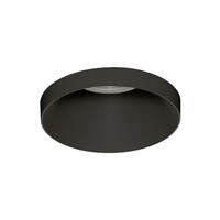 Einbauleuchte EINAR 3558/8 mit Kragenblende, GU10 max. 10W (LED), Schwarz matt