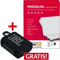 20 Pack SoldanPlus Kopierpapier PREMIUM, DIN A4, 80 g/m², 500 Blatt + JBL GO3 Bl