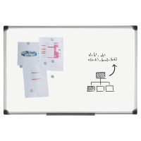 Bi-Office Maya W Series tábla, kerámia, mágneses, 90 x 60 cm, feher