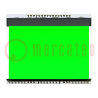 Achtergrondverlichting; EADOGXL160; LED; 78x64x3,8mm; groen