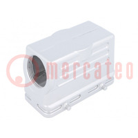 Enclosure: for HDC connectors; C146,heavy|mate; size E16; angled