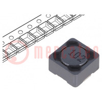Inductor: wire; SMD; 1mH; 180mA; 6Ω; ±20%; 7.3x7.3x4.5mm; -40÷125°C