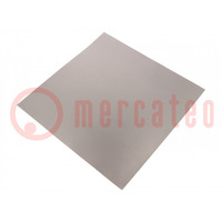 Shielding mat; 240x240x0.05mm; Permeability: 150; self-adhesive